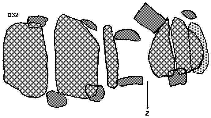 Hunebed D32 bij Odoorn (Borgerderweg), gemeente Odoorn / Gro�steingrab D32 bei Odoorn, Gemeinde Odoorn / All�e couverte D32 chez Odoorn, commune d'Odoorn / Tumba megal�tica D32 cerca de Odoorn, municipio de Odoorn