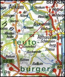 Location of Grumfeld (Giersfeld) / Lage Grumfelds (Giersfeld) / Position de Grumfeld (Giersfeld) / Ligging van Grumfeld (Giersfeld) / Posici�n de Grumfeld (Giersfeld)