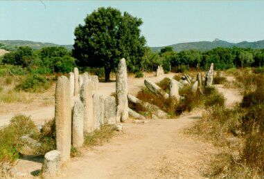 Dolmen Filitosa 1 chez Propriano , Corse / Hunebed Filitosa 1 bij Propriano, Corsica / Gro�steingrab Filitosa 1 bei Propriano / La tumba megal�tica Filitosa 1 cerca de Propriano