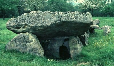 Dolmen La Bertini�re, ou La Sauvag�re, D�p. Orne / Hunebed La Bertini�re, of La Sauvag�re / Dolmen La Bertini�re oder La Sauvag�re / dolm�n La Bertini�re o La Sauvag�re