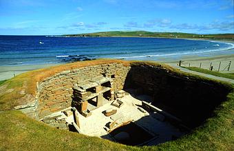 Skara Brae sur l'ile de Mainland de Orkney � Dounby chez Stromness / Skara Brae op Orkney in Dounby bij Stromness / Skara Brae bei Stromness auf der Insel Orkney / Skara Brae cerca de Stromness, Orkney