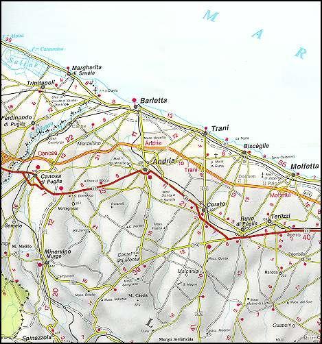 Carte des environs de Bescglie / Kaart van de omgeving van Bescglie / Karte der Umgebung von Bescglie / Mapa de los alrededores de Bescglie