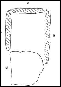 Map of the dolmen Frisari / Plan du dolmen de Frisari / Kaartje van het hunebed van Frisari / Karte des Gro�steingrabes von Frisari / Mapa del dolm�n de Frisari