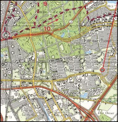 Location of tomb D47 at Emmen / Lage des Grabes D47 in Emmen / Ligging van het graf D47 in Emmen / Position de la tombe D47 � Emmen / Posici�n de la tumba D47 en Emmen