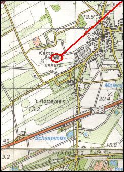 Location of tomb D12 near Eext / Lage des Grabes D12 bei Eext / Ligging van het graf D12 bij Eext / Position de la tombe D12 chez Eext / Posici�n de la tumba D12 cerca de Eext