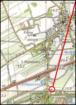 Location of tomb D14 near Eext / Lage des Grabes D14 bei Eext / Ligging van het graf D14 bij Eext / Position de la tombe D14 chez Eext / Posici�n de la tumba D14 cerca de Eext