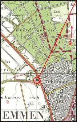 Location of tomb D41 at Emmen / Lage des Grabes D41 in Emmen / Ligging van het graf D41 in Emmen / Position de la tombe D41 � Emmen / Posici�n de la tumba D41 a Emmen