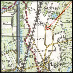 Location of tomb D15 near Loon / Lage des Grabes D15 bei Loon / Ligging van het graf D15 bij Loon / Position de la tombe D15 chez Loon / Posici�n de la tumba D15 cerca de Loon