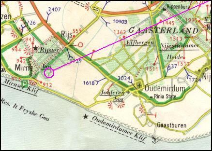 Location of the disappeared stone cist F1 near Mirns / Lage des verschwundenes Steinkistengrab F1 bei Mirns / Ligging van de verdwenen steenkist F1 bij Mirns / Position du coffre de pierre disparu F1 chez Mirns / Posici�n del cofre sepulcral de piedra desaparecido F1 cerca de Mirns