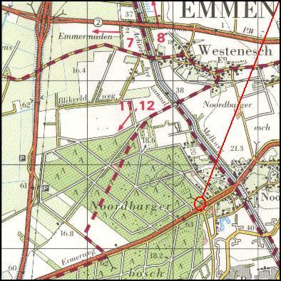 Location of the cover stone D48 near Noord-Barge / Lage des Decksteines D48 bei Noord-Barge / Ligging van de deksteen D48 bij Noord-Barge / Position du monolithe D48 chez Noord-Barge / Posici�n del monolito D48 cerca de Noord-Barge