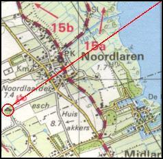 Location of tomb G1 near Noordlaren / Lage des Grabes G1 bei Noordlaren / Ligging van het graf G1 bij Noordlaren / Position de la tombe G1 chez Noordlaren / Posici�n de la tumba G1 cerca de Noordlaren