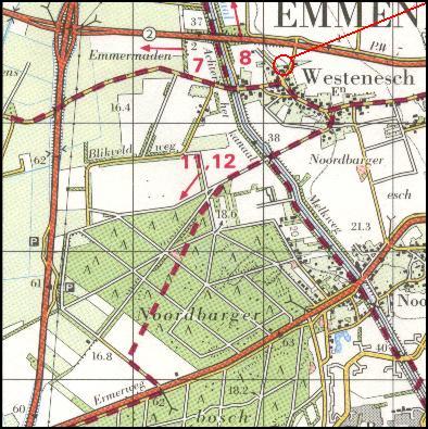 Location of tomb D44 at Westenesch / Lage des Grabes D44 in Westenesch / Ligging van het graf D44 in Westenesch / Position de la tombe D44 � Westenesch / Posici�n de la tumba D44 en Westenesch