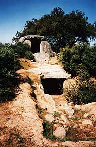 dolmen 1 de la Comenda Dalgreja � gauche du chemin entre Montemor et Mora / Hunebed 1 van de Comenda Dalgreja links van de rijweg tussen Mantemor en Mora / Dolmen 1 der Comenda Dalgreja an der Linkerseite des Weges zwischen Montemor und Mora / Anta 1 da Comenda Dalgreja a la izquierda de la carretera entre Montemor y Mora