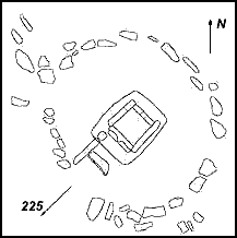 dolmen no. 1 du Groupe Wolf Rock, direction de 225� / hunebed nr. 1 van de Wolf Rock-groep, ori�ntatie 225� / Dolmen Nummer 1 der Wolf Rockgruppe, Richtung 225� / dolm�n no. 1 do gruppo Wolf Rock, direcci�n 225� / 