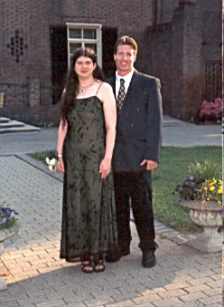 Angel and one of her friends before prom