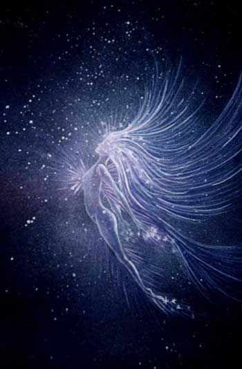 Blue light faerie