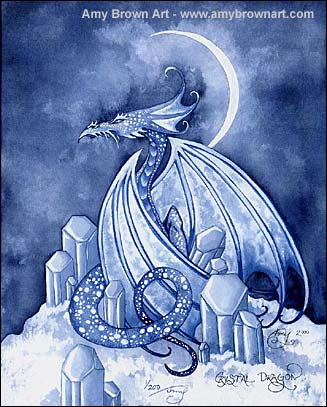 A crystal dragon.
