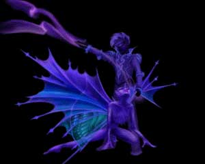 Two blue faeries