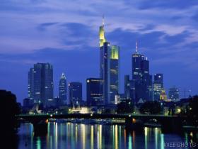 A pic of Frankfurt, Germany.. I've not been awake to see it at night, but I like it during the daytime.