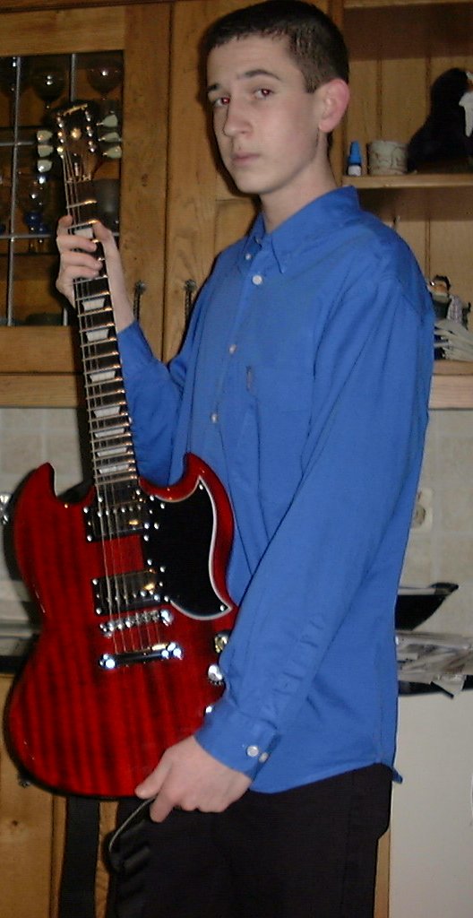 Jon and his beloved guitar.