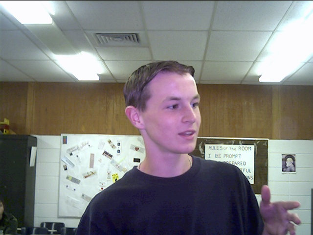 Tyler, being a spazz.