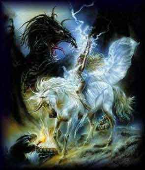 Unicorn with a faerie on it's back