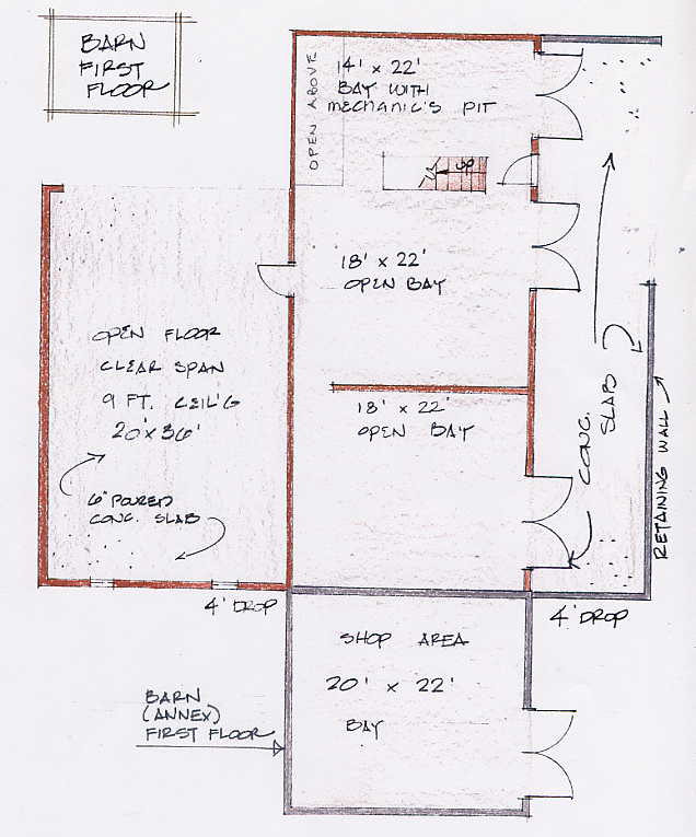 Barn First Floor Plan