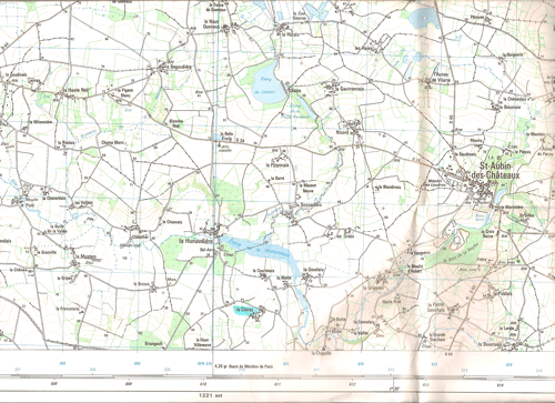 Close up of route to La Claray