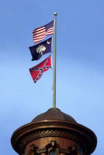 Flags above South Carolina Capitol