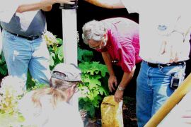 Pouring the quickrete
