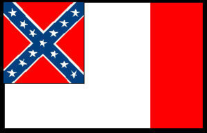Third National Flag Of The Confederate States of America - Adopted March 4th, 1865