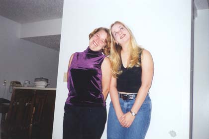 Peggy and I ready for a night out!