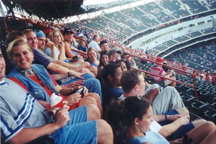 REU at a Rangers game