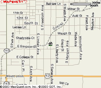 Map of 1527 N Seneca