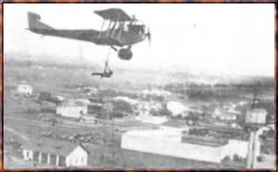 A Hansa Brandenburg trainer over Baneasa airfield ( 1936 ) 