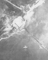 Air photo of the hydroplane base. Click on the picture for the full-size version