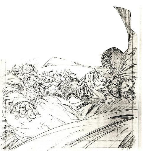 Cog/Spawn pencils by Greg Capullo