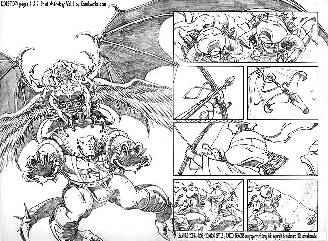 Samurai Koimandos pg 8 & 9