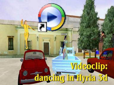 Dancing of the avatars in Hyria world