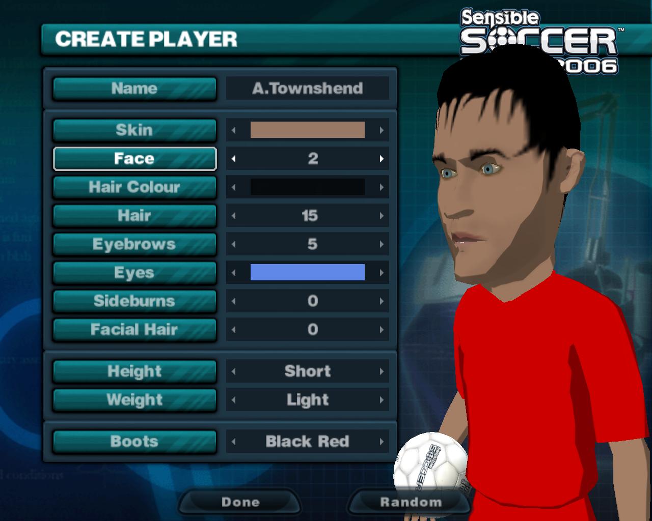 My brother on Sensible Soccer