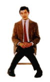 Mr.Bean on chair