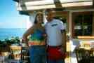 me with a server at Bubba Gump in Hawaii !