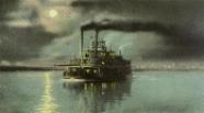 Click for larger view of Moonlight on the Ohio River.