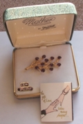 Vintage Van Dell Pin on box