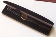 Watch with chip in velvet box