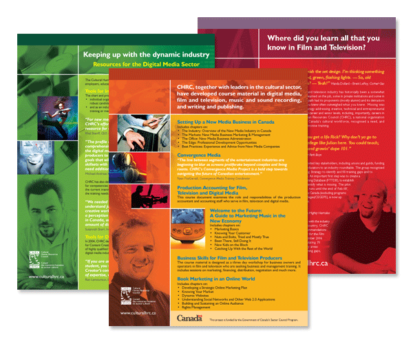Cultural Human Resources Council, Printed collateral