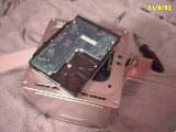 The old HD sitting on the top plate, keeping it in its place on the core.