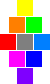 The diamond arrangement with square pixels, with the gaps removed. The even rows are offset horizontally by half a pixel.