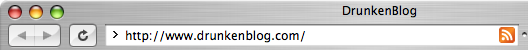 The standard feed icon being displayed in Safari.