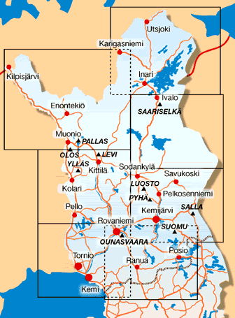 Map of Lapland